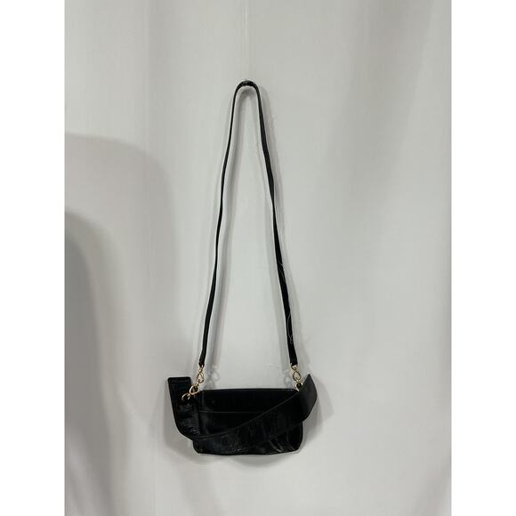 Cult Gaia 'Damara' Black Leather Shoulder Bag Size OS - Picture 3 of 4